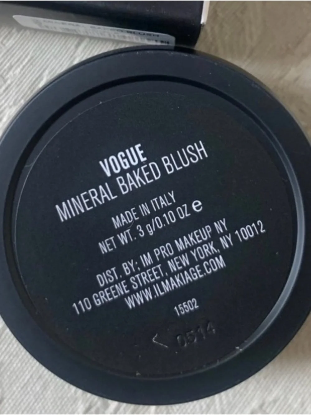 IL MAKIAG MINERAL BAKED BLUSH VOGUE 0.10 OZ NIB